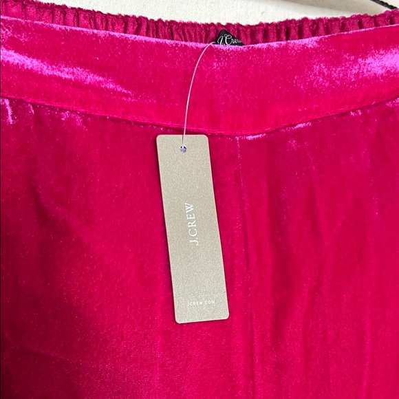 💘💓👛NWT J. Crew Bright Pink Velvet Pants - Picture 4 of 11
